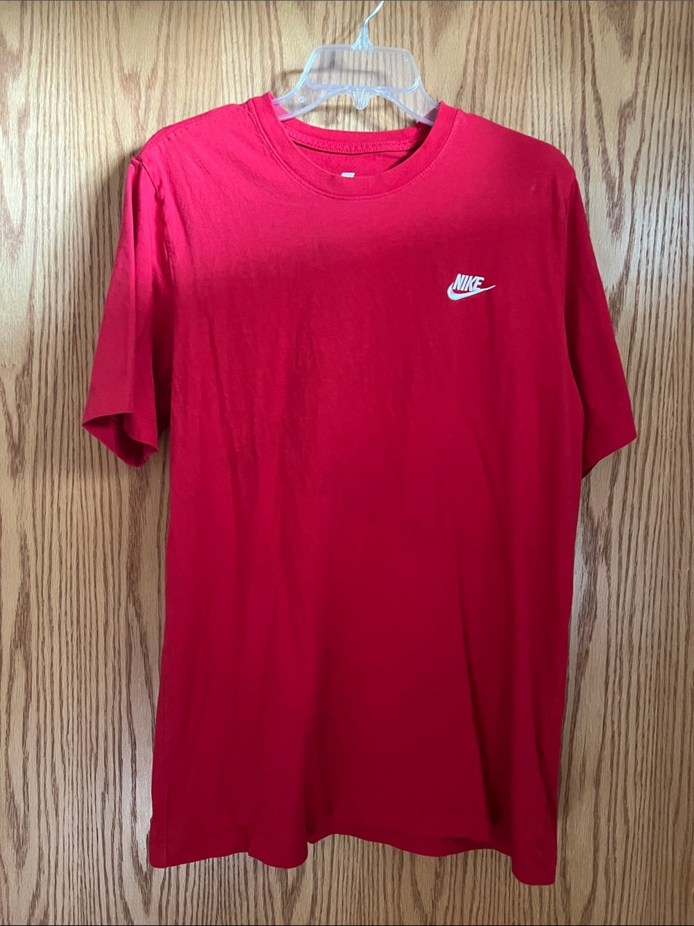 Nike Red Short Sleeve Tee with White Swoosh